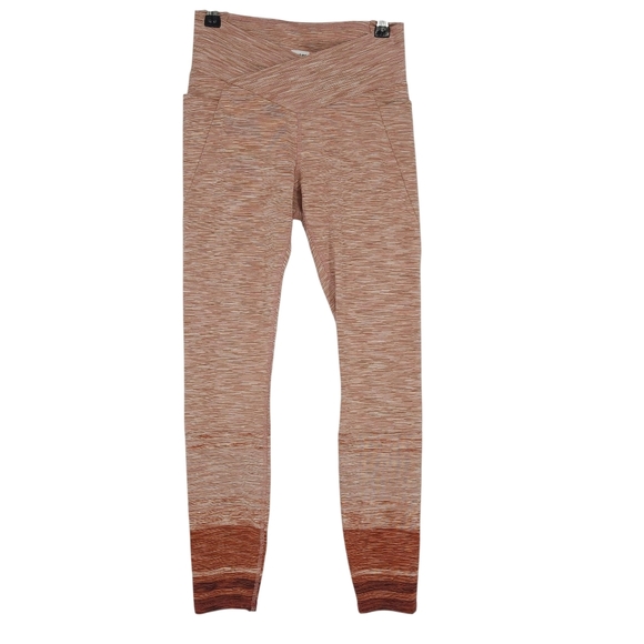 Prana Pants - PrAna Blazing Star Athletic Leggings Autumn Stripe Mid Rise UV 50+ NWT Medium